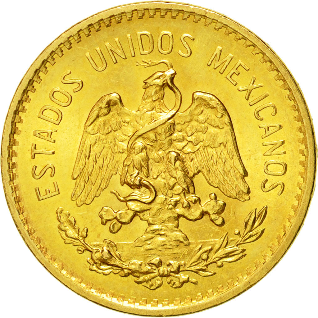 Coin, Mexico, 5 Pesos, 1906, Mexico City, AU(55-58), Gold, KM:464