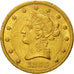 Moneta, Stati Uniti, Coronet Head, $10, 1855, Philadelphia, BB+, Oro, KM 66.2