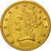 Coin, United States, Coronet Head, $10, 1855,Philadelphia,AU(50-53),Gold,KM 66.2
