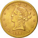Münze, Vereinigte Staaten, Coronet Head, $10, 1901,Philadelphia,SS+, Gold,KM 102