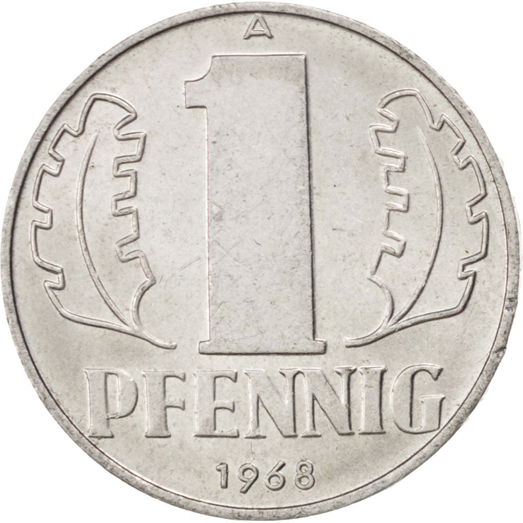 Coin, GERMAN-DEMOCRATIC REPUBLIC, Pfennig, 1968, Berlin, MS(63), Aluminum