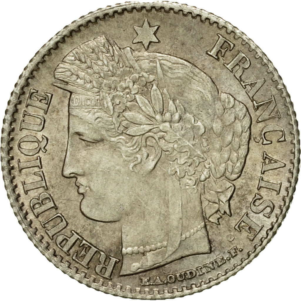 Munten, Frankrijk, Cérès, 20 Centimes, 1851, Paris, PR+, Zilver, KM:758.1