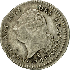 Coin, France, 15 sols françois, 15 Sols, 1/8 ECU, 1791, Limoges, EF(40-45)