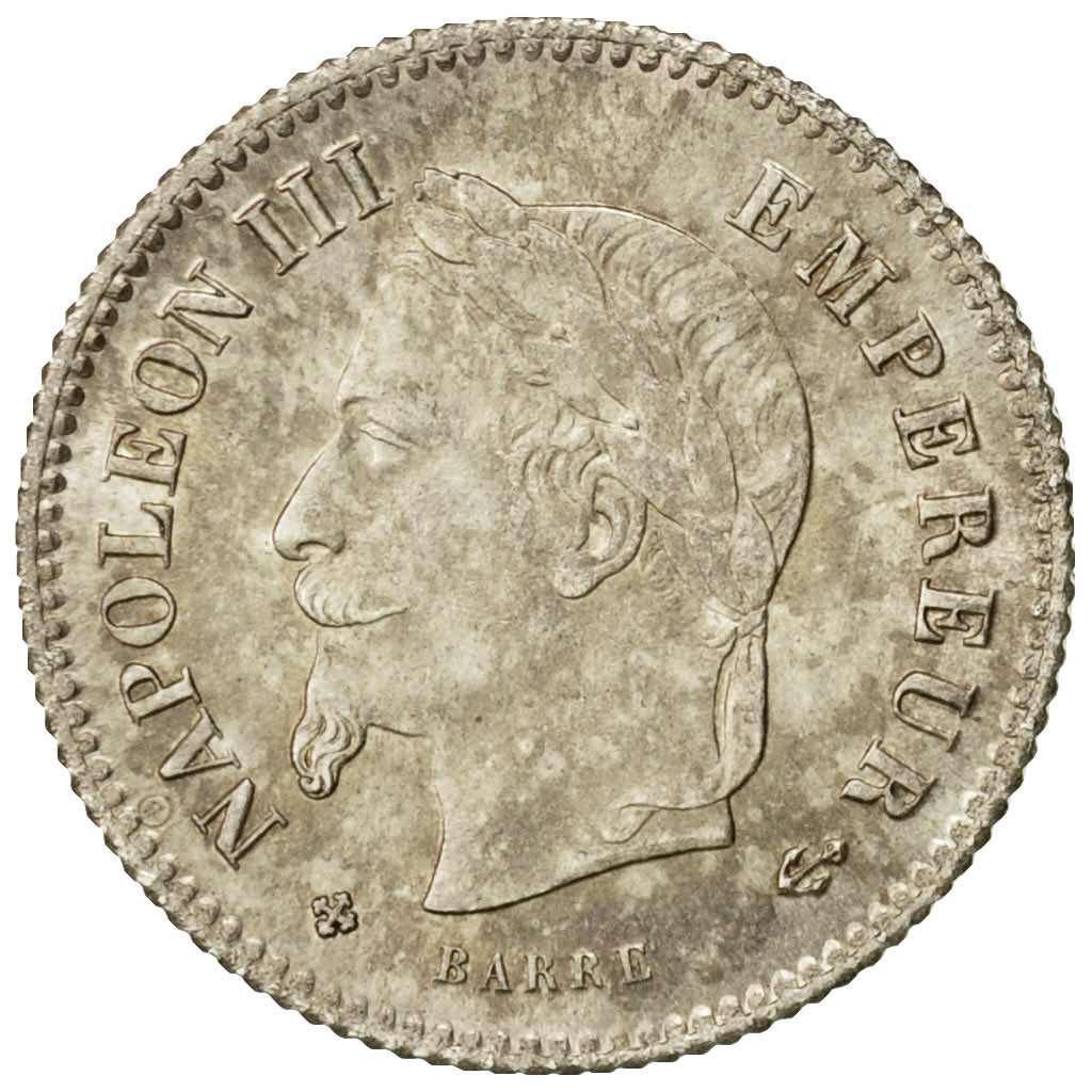 Coin, France, Napoleon III, 20 Centimes, 1867, Strasbourg, SPL (63), KM 808.2