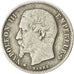 Moneda, Francia, Napoleon III, 50 Centimes, 1859, Strasbourg, BC+, KM 794.2
