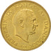 Coin, Denmark, Frederik IX, Krone, 1957, MS(60-62), Aluminum-Bronze, KM:837.2