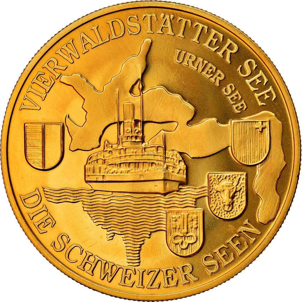 Switzerland, Medal, Vierwaldstätter See, Die Schweizer Seen, MS(64)