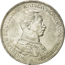 Coin, German States, PRUSSIA, Wilhelm II, 3 Mark, 1914, Berlin, AU(55-58),KM 538