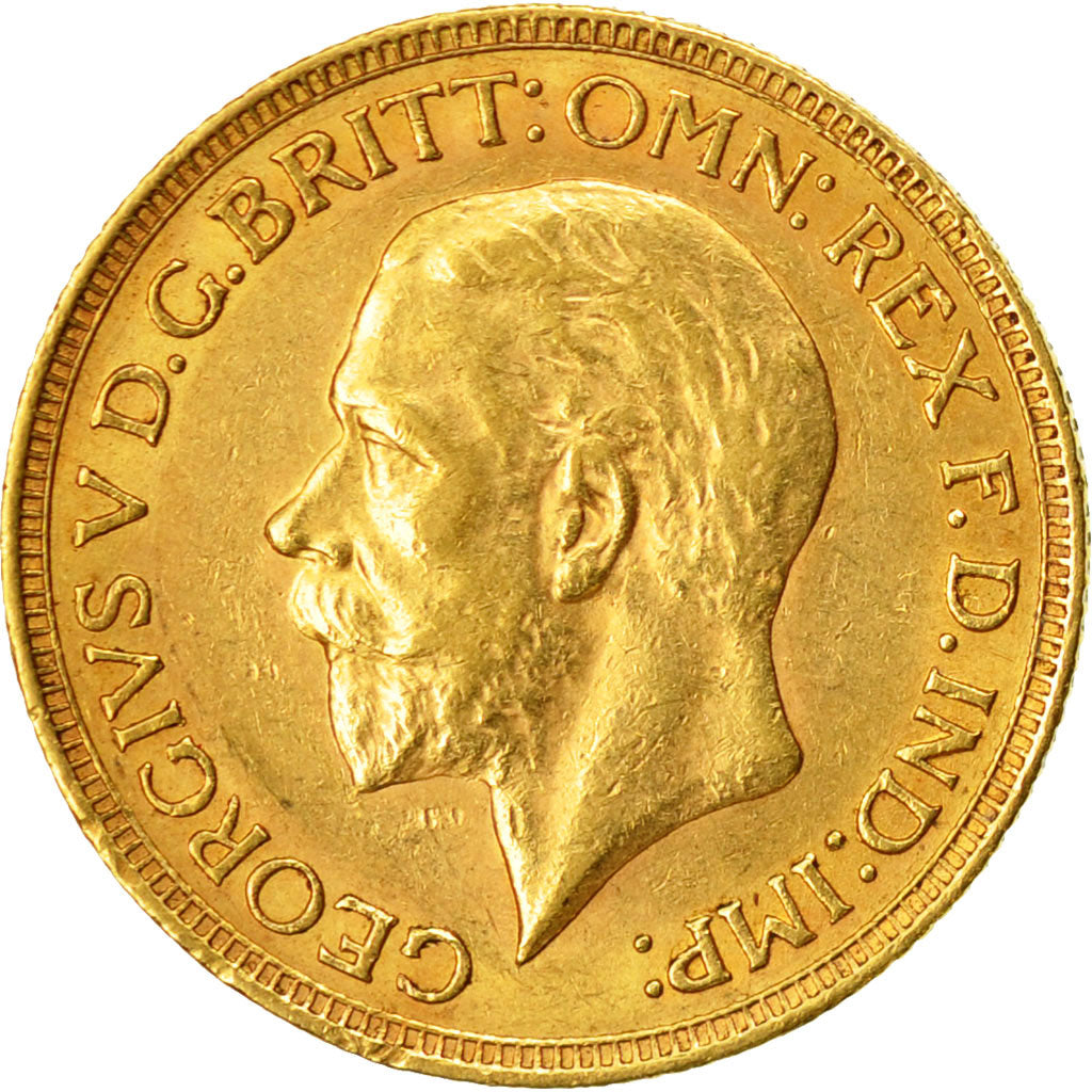 Coin, South Africa, George V, Sovereign, 1929, Pretoria, AU(55-58), Gold, KM:A22