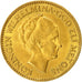 Coin, Netherlands, Wilhelmina I, 10 Gulden, 1933, AU(55-58), Gold, KM:162