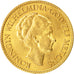 Coin, Netherlands, Wilhelmina I, 10 Gulden, 1927, AU(55-58), Gold, KM:162