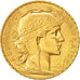 Münze, Frankreich, Marianne, 20 Francs, 1910, VZ, Gold, KM:857, Gadoury:1064a