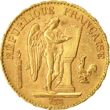 Moneda, Francia, Génie, 20 Francs, 1898, Paris, MBC+, Oro, KM:825, Gadoury:1063