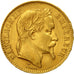 Münze, Frankreich, Napoleon III, 20 Francs, 1866, Strasbourg, SS+, Gold,KM 801.2