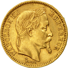Coin, France, Napoleon III, 20 Francs, 1861, Paris, AU(50-53), Gold, KM 801.1