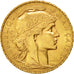 Moneta, Francia, Marianne, 20 Francs, 1910, SPL-, Oro, KM:857, Gadoury:1064a