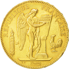 Moneta, Francia, Génie, 100 Francs, 1878, Paris, BB+, Oro, KM:832, Gadoury:1137
