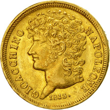 Munten, Italiaanse staten, NAPLES, Joachim Murat, 20 Lire, 1813, ZF+,Goud,KM 264