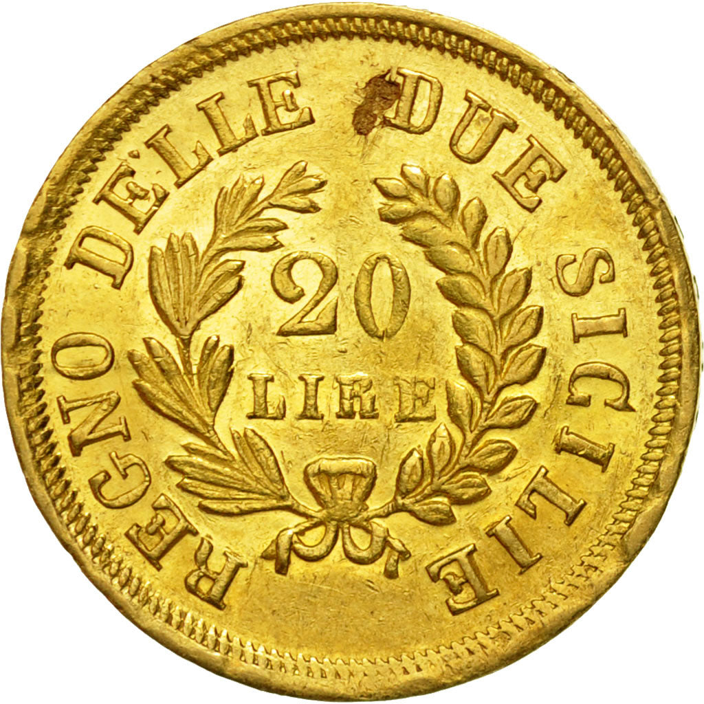 Munten, Italiaanse staten, NAPLES, Joachim Murat, 20 Lire, 1813, ZF+,Goud,KM 264