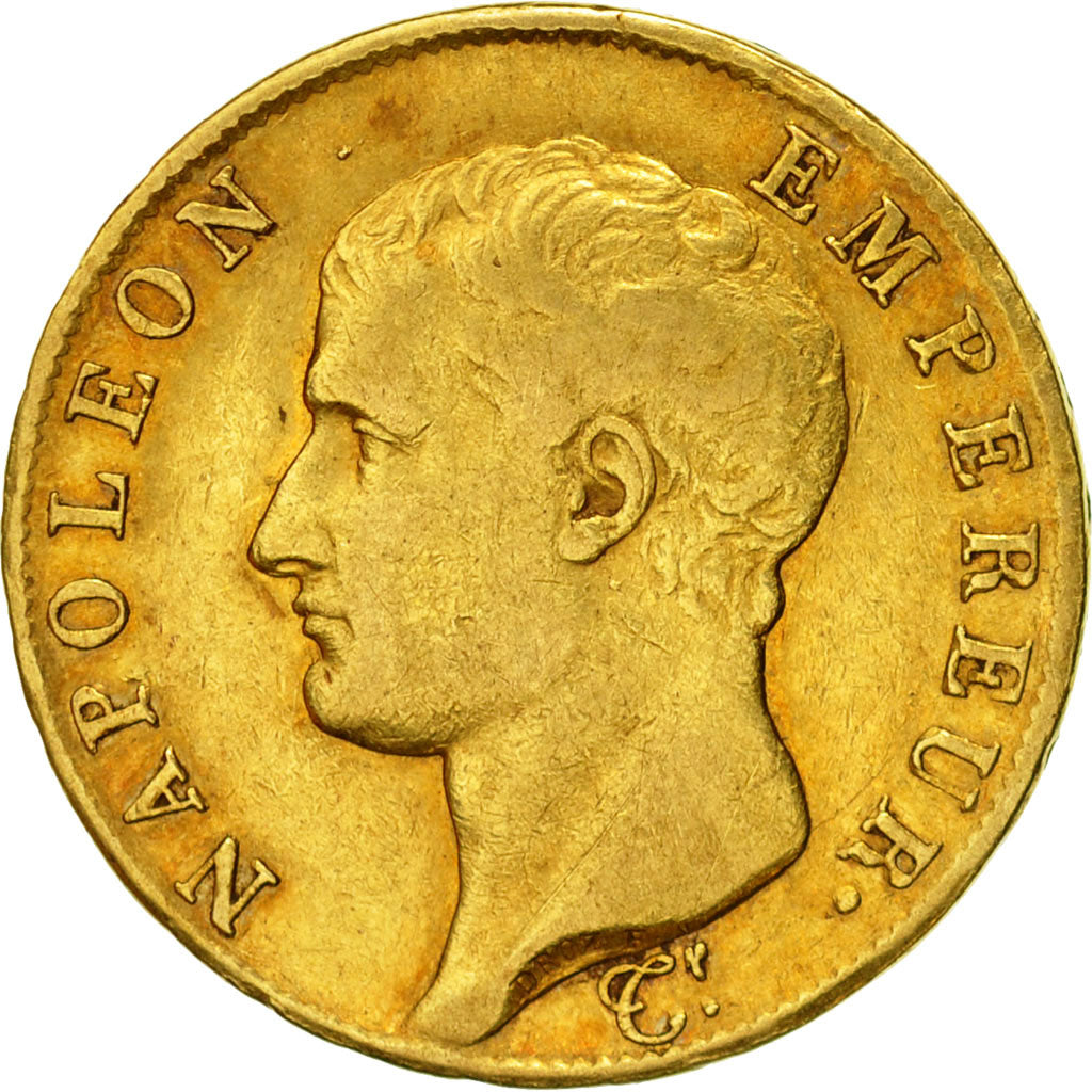 Coin, France, Napoléon I, 40 Francs, 1806, Paris, VF(30-35), Gold, KM:675.1