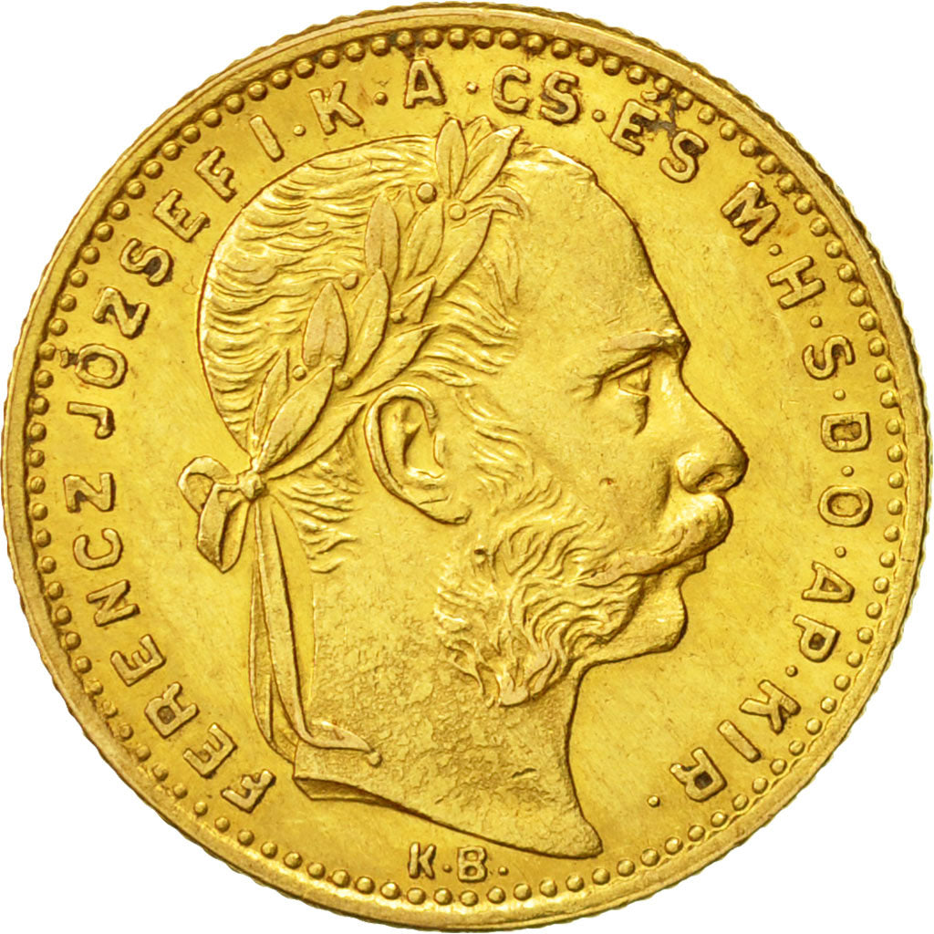 Coin, Hungary, Franz Joseph I, 20 Francs, 1885, Kormoczbanya, AU(55-58), KM 467