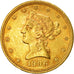 Moneda, Estados Unidos, Coronet Head, $10, 1906, Philadelphia, MBC+, Oro, KM 102