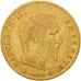 Moneda, Francia, Napoleon III, 5 Francs, 1860, Strasbourg, BC+, Oro, KM 787.2