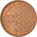 PORTUGAL, 20 Centavos, 1970, KM #595, MS(63), Bronze, 16, 1.80