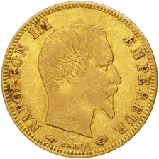 Munten, Frankrijk, Napoleon III, 5 Francs, 1857, Paris, FR+, Goud, KM 787.1