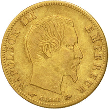 Münze, Frankreich, Napoleon III, 5 Francs, 1857, Paris, S+, Gold, KM 787.1