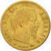 Moneda, Francia, Napoleon III, 5 Francs, 1857, Paris, BC+, Oro, KM 787.1