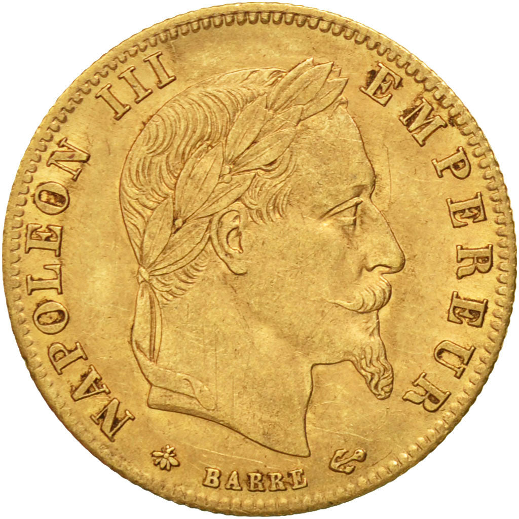 Coin, France, Napoleon III, 5 Francs, 1862, Paris, AU(50-53), Gold, KM 803.1