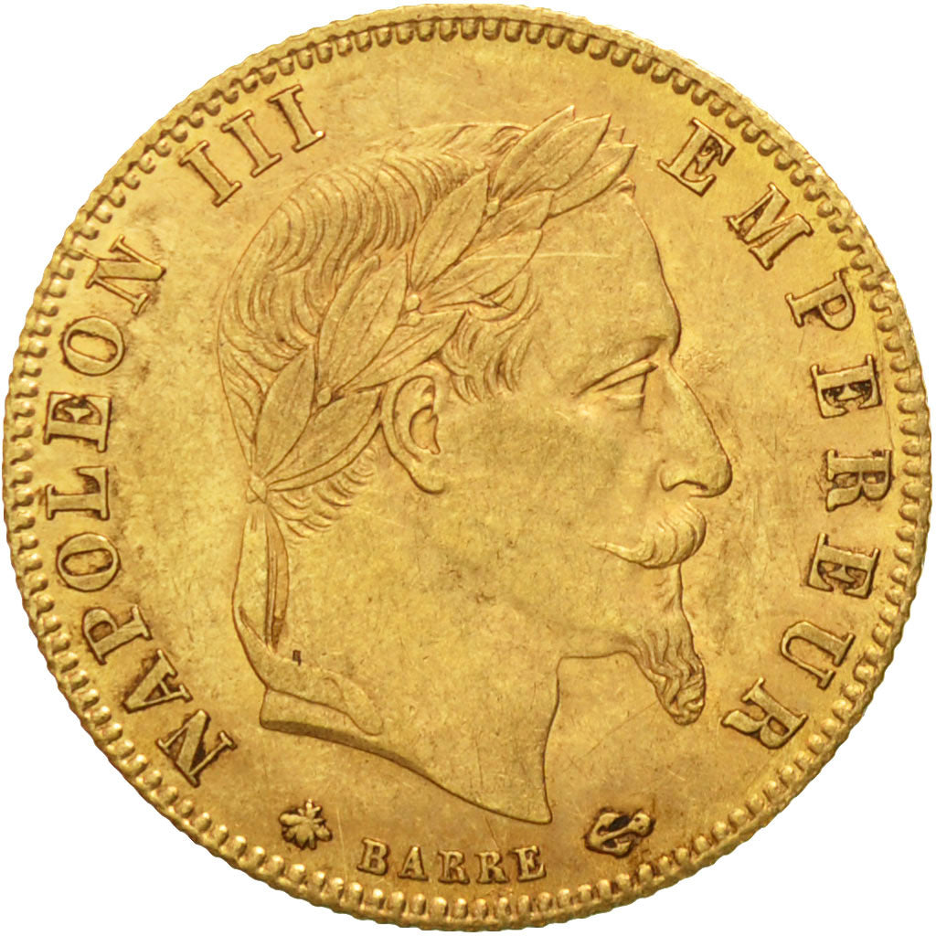 Moneta, Francia, Napoleon III, 5 Francs, 1862, Paris, BB, Oro, KM 803.1