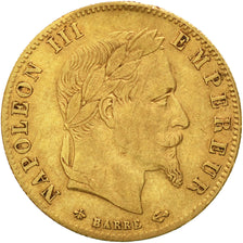 Moneda, Francia, Napoleon III, 5 Francs, 1862, Paris, BC+, Oro, KM 803.1