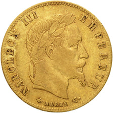 Moneda, Francia, Napoleon III, 5 Francs, 1863, Paris, MBC, Oro, KM 803.1