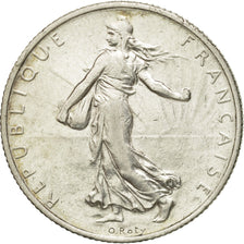 Coin, France, Semeuse, 2 Francs, 1918, Paris, AU(55-58), Silver, KM:845.1