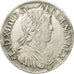 Coin, France, Louis XIV,1/2 Écu à la mèche longue,1651,Angers,EF(40-45),KM 164.7