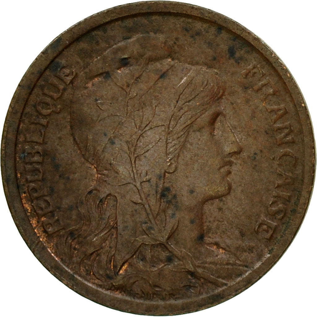 Munten, Frankrijk, Dupuis, Centime, 1914, Paris, ZF+, Bronze, KM:840, Gadoury:90