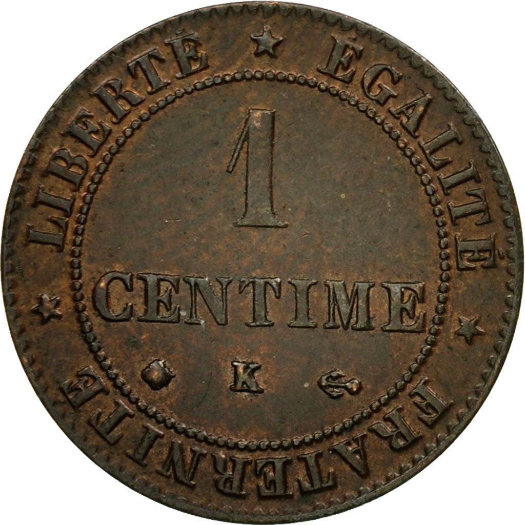 Moneda, Francia, Cérès, Centime, 1875, Bordeaux, EBC, Bronce, KM:826.2