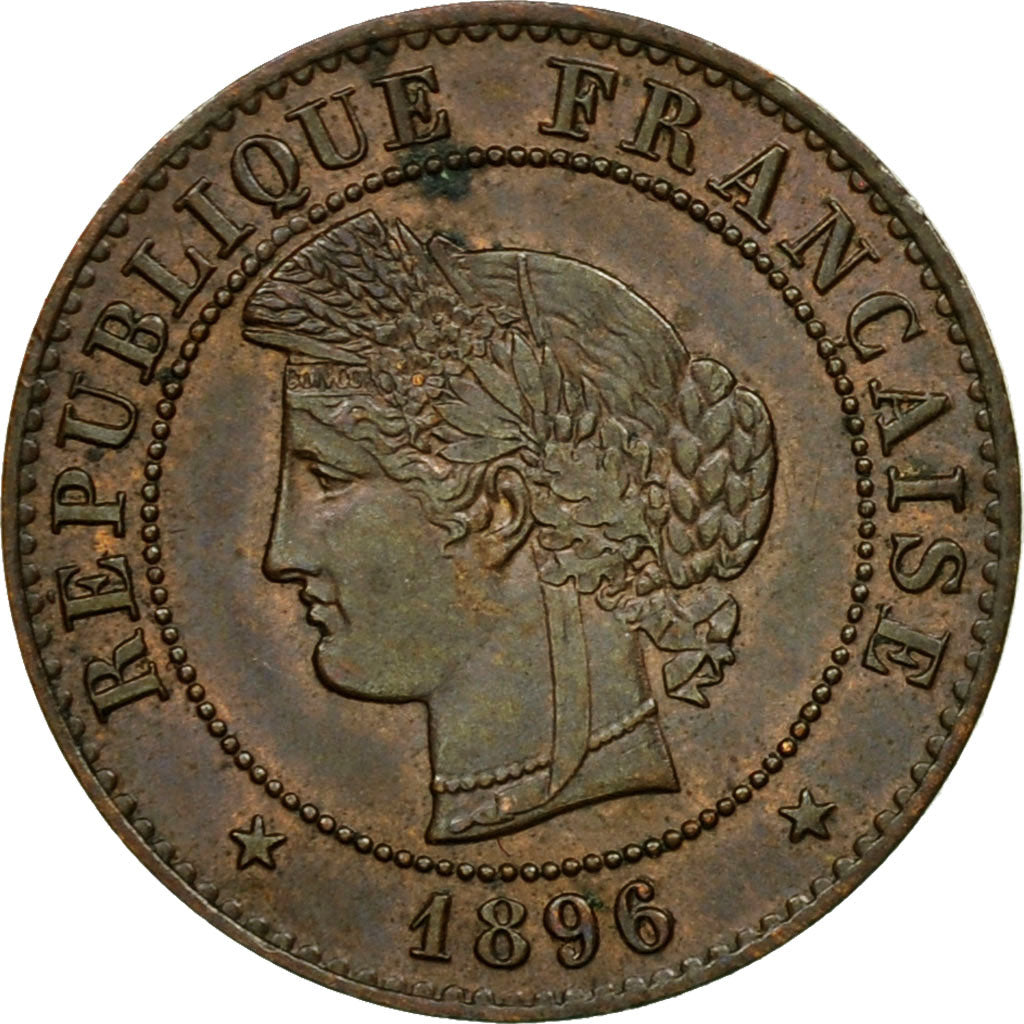 Coin, France, Cérès, Centime, 1896, Paris, AU(55-58), Bronze, KM:826.1