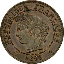 Coin, France, Cérès, Centime, 1896, Paris, AU(55-58), Bronze, KM:826.1
