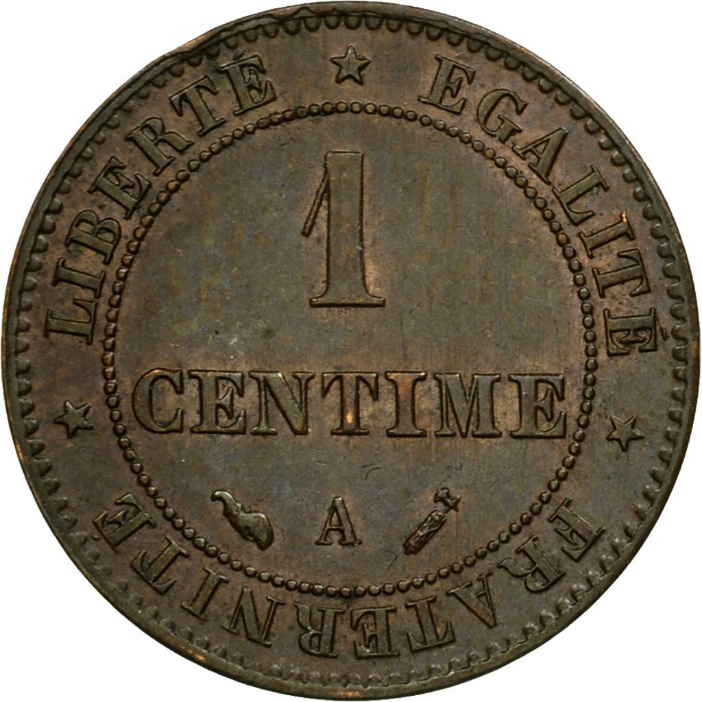 Coin, France, Cérès, Centime, 1896, Paris, AU(55-58), Bronze, KM:826.1