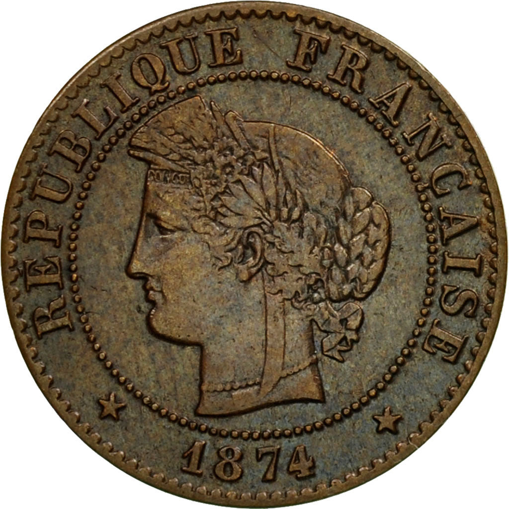Moneta, Francia, Cérès, Centime, 1874, Paris, SPL-, Bronzo, KM:826.1