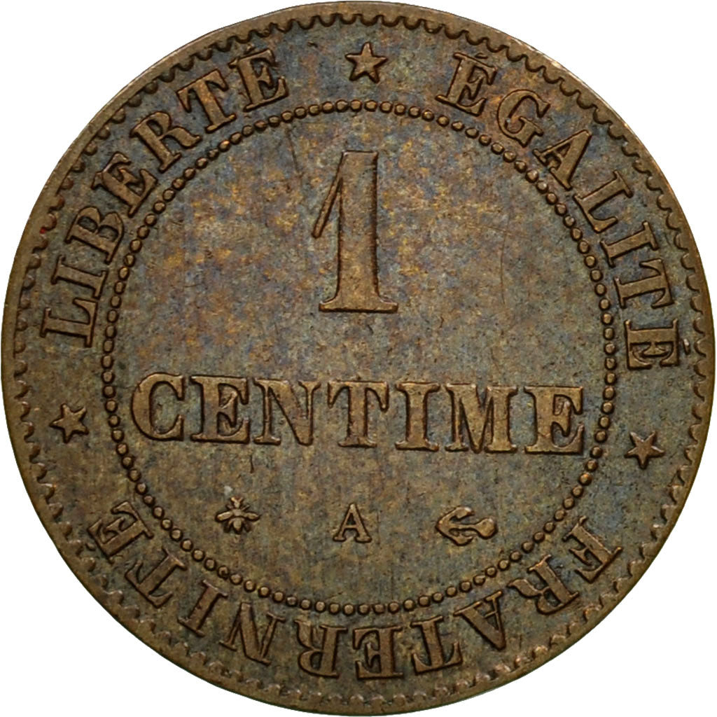 Moneta, Francia, Cérès, Centime, 1874, Paris, SPL-, Bronzo, KM:826.1