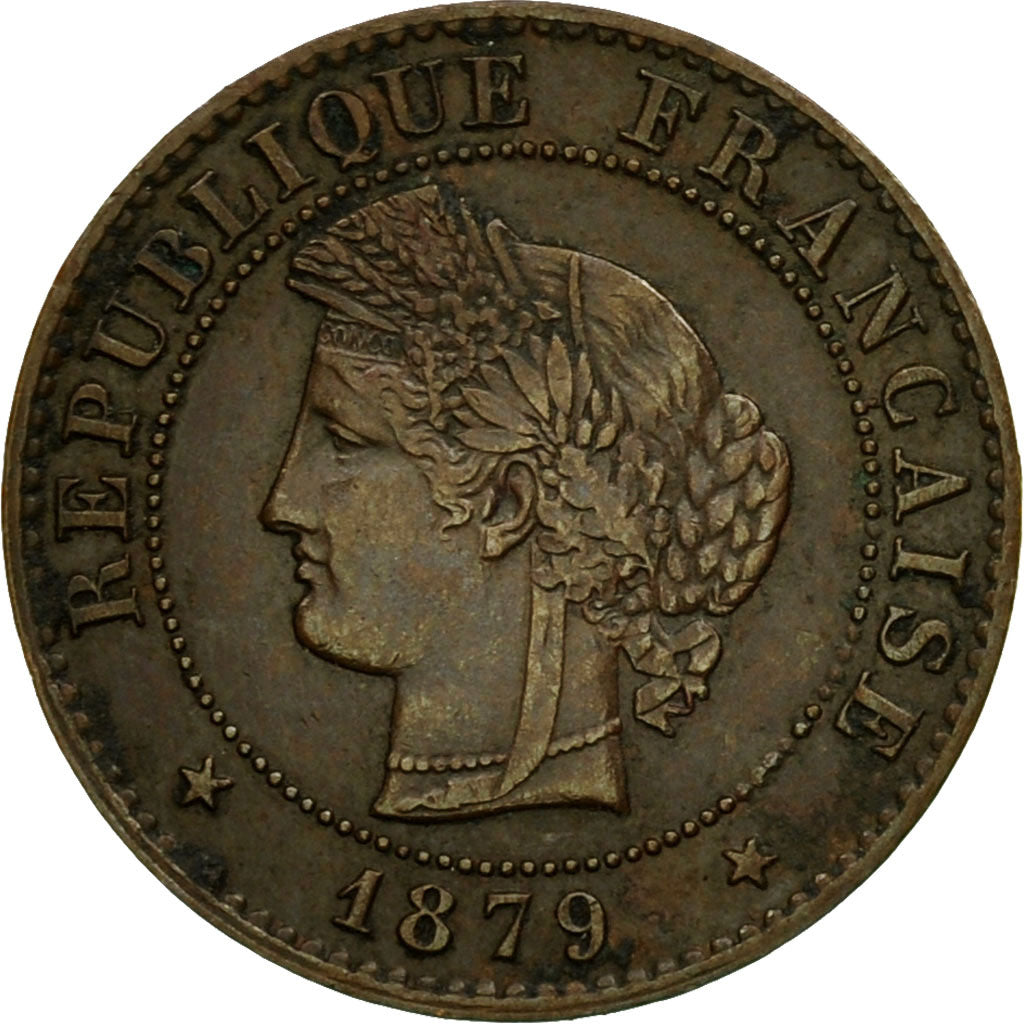 Munten, Frankrijk, Cérès, Centime, 1879, Paris, PR, Bronze, KM:826.1