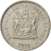 Coin, South Africa, 5 Cents, 1974, AU(50-53), Nickel, KM:84