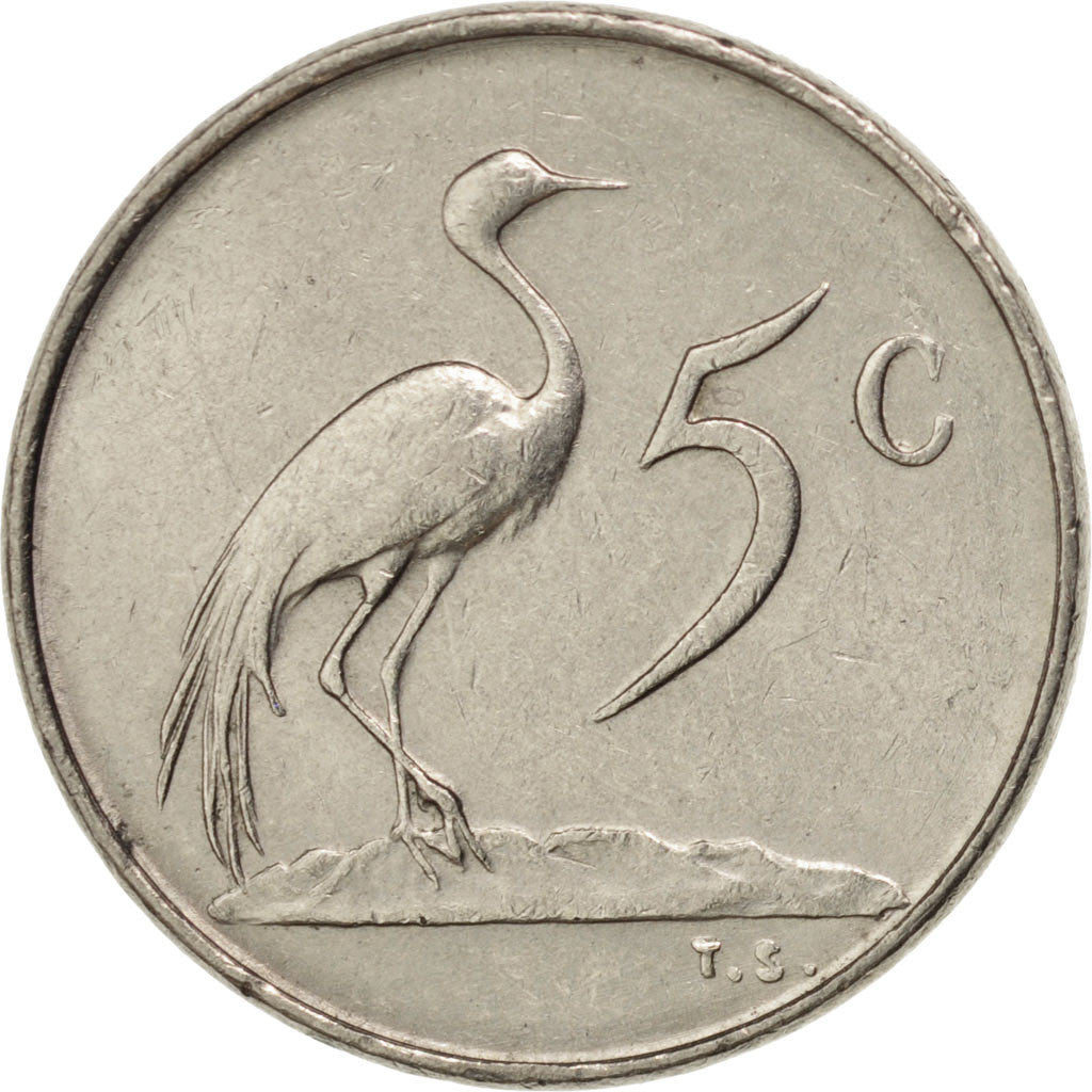 Coin, South Africa, 5 Cents, 1974, AU(50-53), Nickel, KM:84