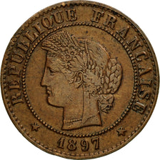 Coin, France, Cérès, Centime, 1897, Paris, AU(55-58), Bronze, KM:826.1