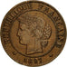 Coin, France, Cérès, Centime, 1897, Paris, AU(55-58), Bronze, KM:826.1