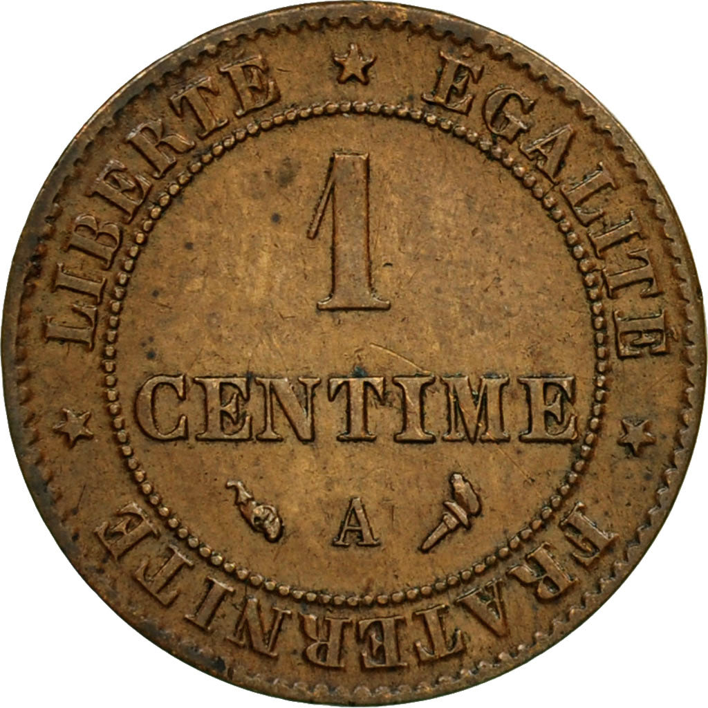 Coin, France, Cérès, Centime, 1897, Paris, AU(55-58), Bronze, KM:826.1